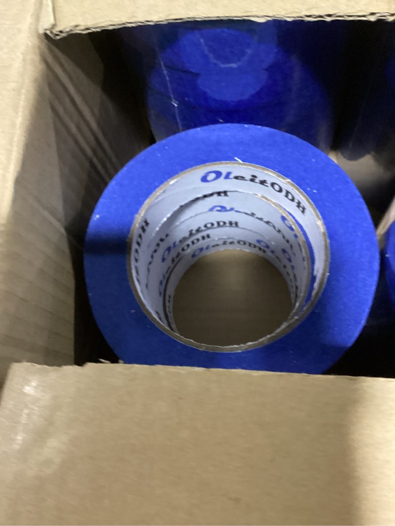Condition photo showing Good Condition for 42 rolls blue painters tape bulk 1 inch x 55 yards, total 2310 yd, painters masking tape no residue wall painting tape artist tape trim edge finishing tape for wall painting decoration diy supplies 1in x 55y - 42pack blue