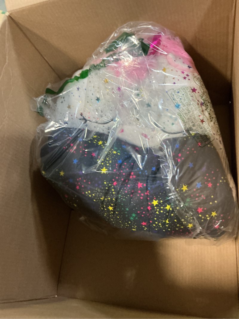 Condition photo showing Good Condition for Happy Nappers Pillow & Sleepy Sack- Comfy, Cozy, Compact, Super Soft, Warm, All Season, Sleeping Bag with Pillow- Medium 54” x 20”, Shimmer Unicorn Medium (54" x 20") Shimmer Unicorn