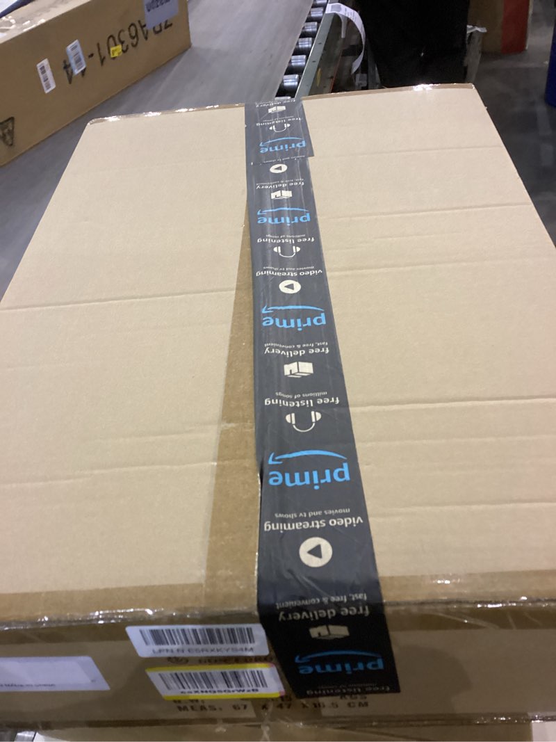 HUOKU Modern LED Wood Ceiling Light, 24 inch Rectangular Dimmable Flush Mount Light Fixtures with Ro