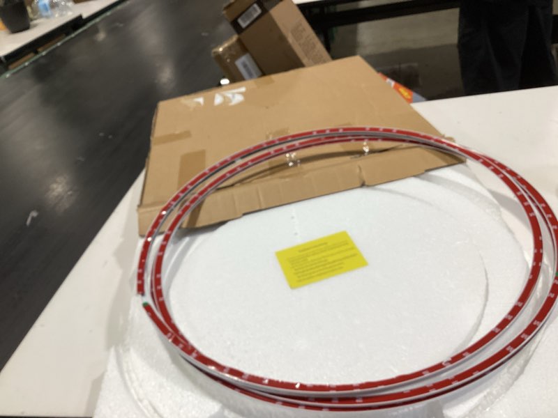 Condition photo showing Good Condition for similar to automotive abs wheel rim protector - covering the entire rim of the wheel hub - strips for curb rash prevention- wheel hub ring for cars, trucks, tesla- set of 4 (white, 21') 21 white(abs)