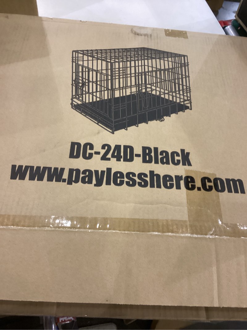 black animal crate/cage - brand 