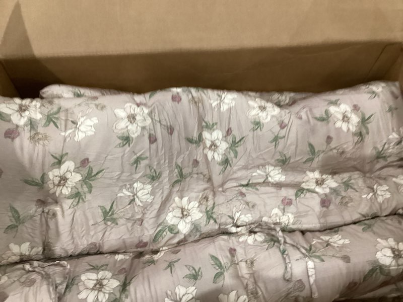 Condition photo showing Good Condition for syrinx japanese floor mattre size futon mattress, foldable tatami mat portable sleeping pad, roll up thick sleeping mattress for floor dormitory guest room camping, white blooms,