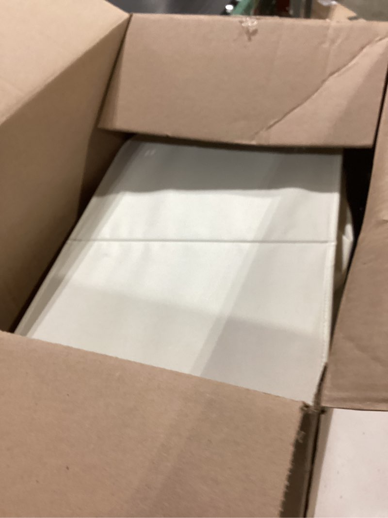 Condition photo showing Good Condition for efluky Laundry Hamper with Lid, Double Laundry Hamper with 2 Removable Bags, 2 Section Laundry Basket with Bamboo Handles for Bathroom, Bedroom & Laundry Room, 140L (36.9 Gallon) Beige