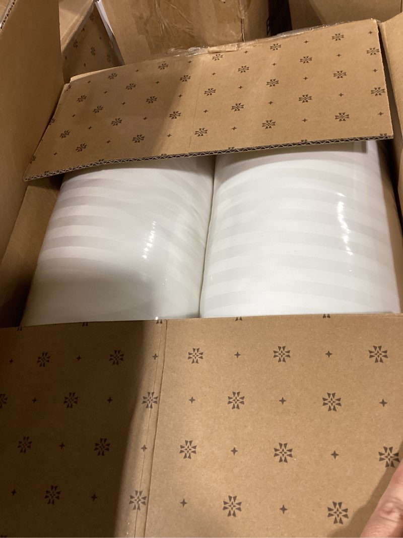 Condition photo showing New/Like New for beckham hotel collection bed pillows standard/queen size set of 2 - original soft down alternative pillow for sleeping - soft support for back, stomach or side sleepers queen / standard white