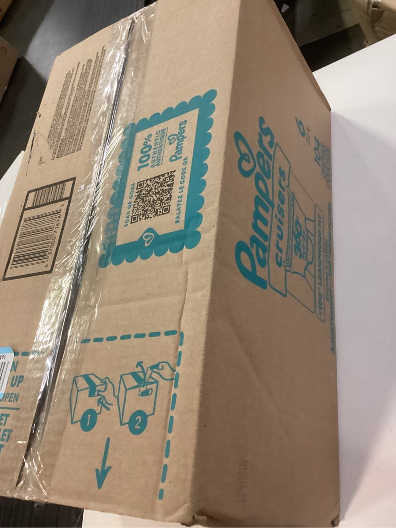 Condition photo showing New/Like New for pampers diapers - cruisers 360 - size 6, 104 count, babyproof up to 100% leakproof pull-on diaper size 6 104