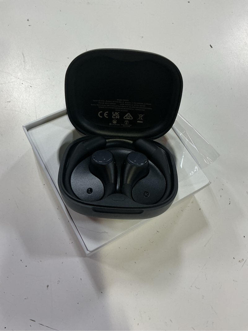 Condition photo showing New/Like New for earfun openjump open ear headphones, wireless earbuds with ergonomic earhook, hi-res sound, ldac, 4 mics enc call, 42h playtime, multipoint connection, ipx7 waterproof, snug fit for workout, running