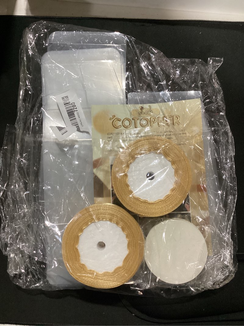 Condition photo showing Good Condition for cotopher 35 pcs clear boxes for favors, 4x4x4 inches clear gift boxes pet material cupcake box plastic small gift box with lids, party favor box for wedding favors baby shower 4x4x4 inch(pack of 35)