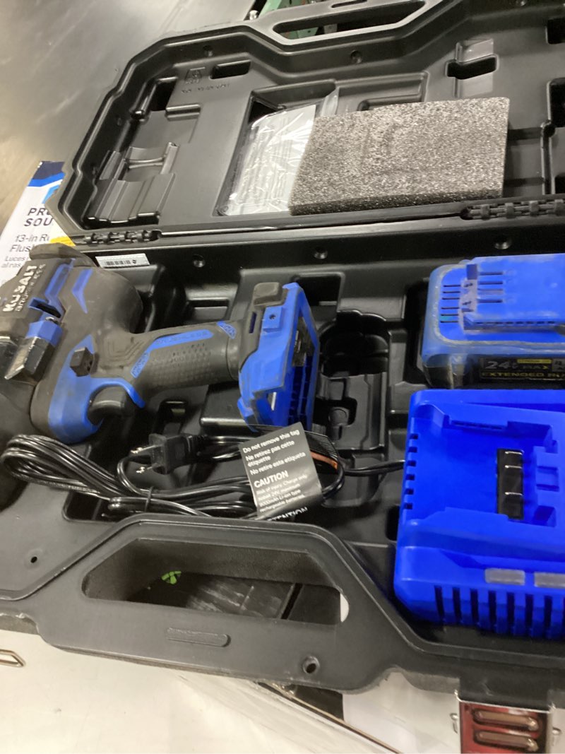 kobalt xtr 24-volt variable speed brushless 1/2-in drive cordless impact wrench ( battery included )