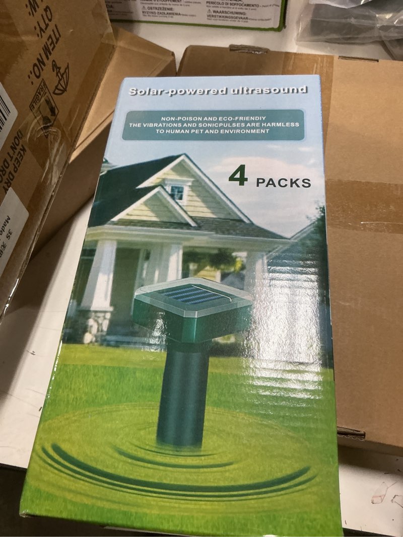 Condition photo showing New/Like New for Snake Repellent for Yard 4PCS,Deer Repellent Devices for Plants/Garden,Solar-Powered Deer & Rabbit Repellent Outdoor,Deer Deterrent Devices Outdoor,Sonic,Electronic and Waterproof