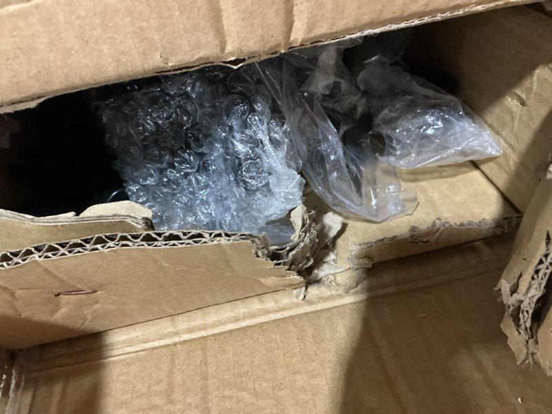 Condition photo showing As Is for Lizh Metalwork Dark Knight Fireplace Tool Set,Black Cast Iron