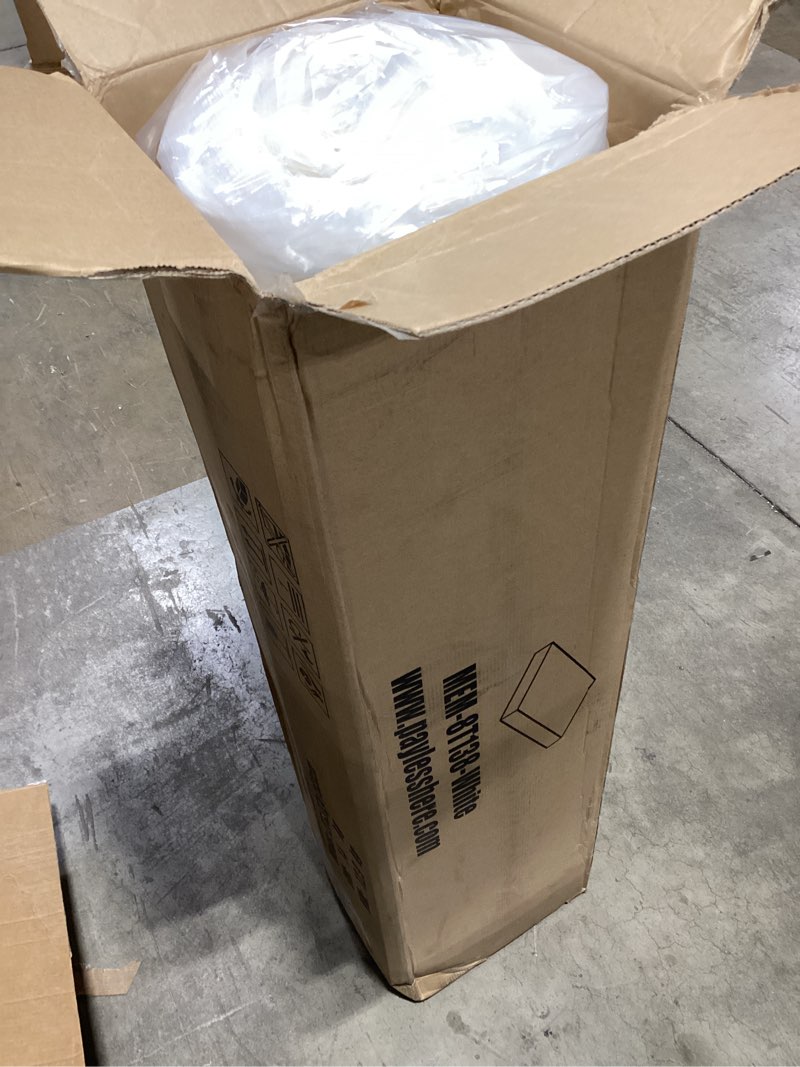 Condition photo showing New/Like New for fdw | 8 inch twin mattress | medium firm | gel memory foam mattress | white | bed in a box, certipur-us certified | pressure relief, cooling ventilated foam | washable removable cover white twin 8 in