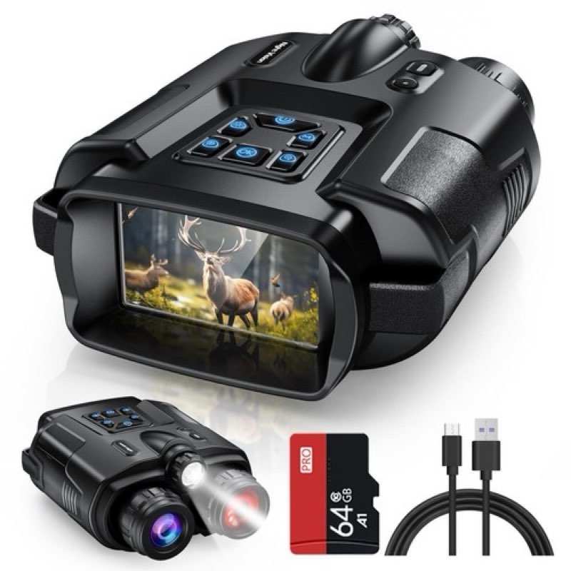 Diyimin Night Vision Goggles, 4K Night Vision Binoculars for Adults, 2000FT Infrared Night Vision Bi