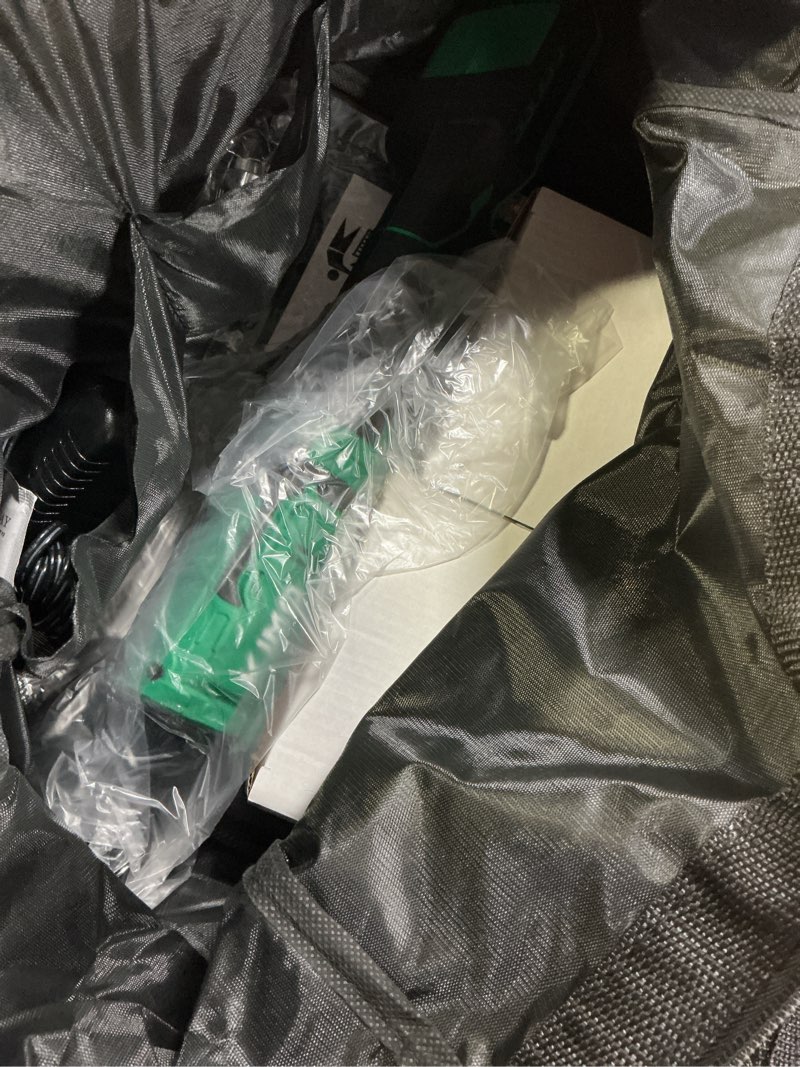 Condition photo showing Good Condition for kimo 20v cordless ratchet wrench 3/8, 89ft-lbs 400rpm electric ratchet wrench set with variable speed, 2x2.0ah battery ratchet, led light, 7socket, 3/8" to 1/4" adapter, 3" extension bar, fast charger 3/8" 89ft-lbs 2 batteries