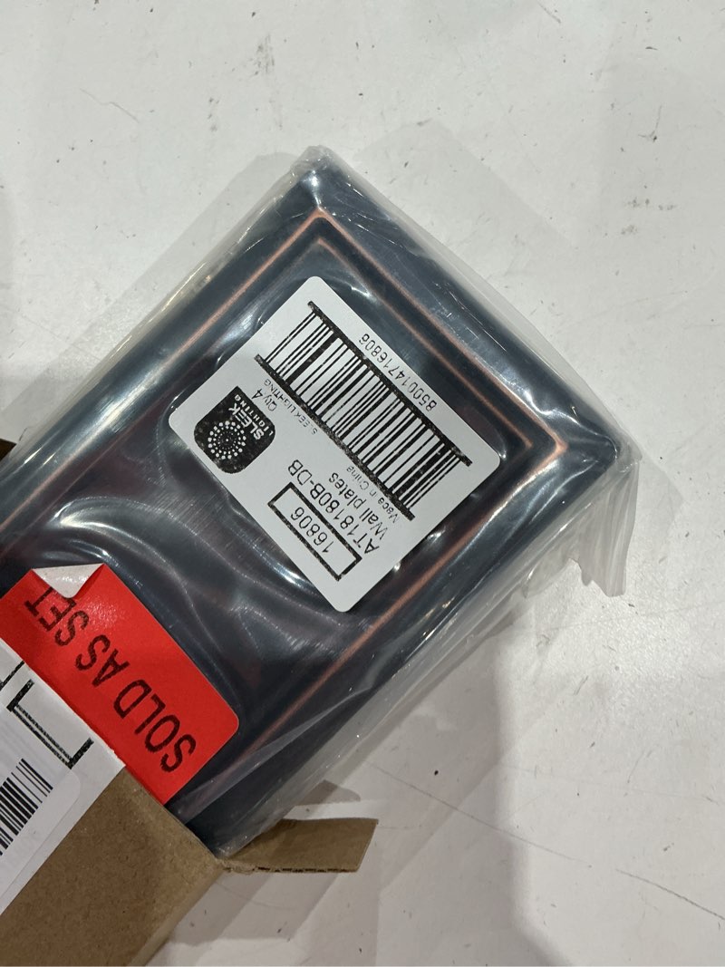 Condition photo showing Good Condition for oil rubbed bronze outlet covers and switch plates-decorative wall plate light switch cover beveled -variety of styles: decorator/duplex/toggle / & combo-size: 1 gang blank (4pack) 1 blank