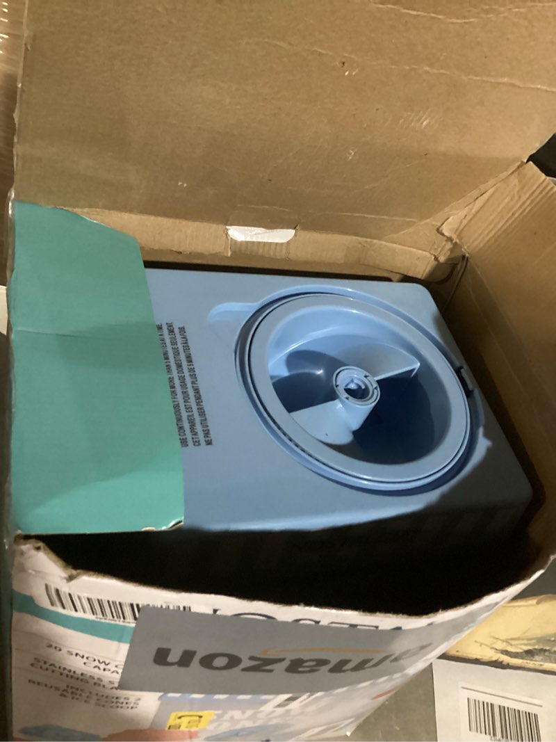 Condition photo showing Good Condition for Nostalgia Snow Cone Shaved Ice Machine - Retro Table-Top Slushie Machine Makes 20 ICY Treats - Includes 2 Reusable Plastic Cups & Ice Scoop - Vintage Blue