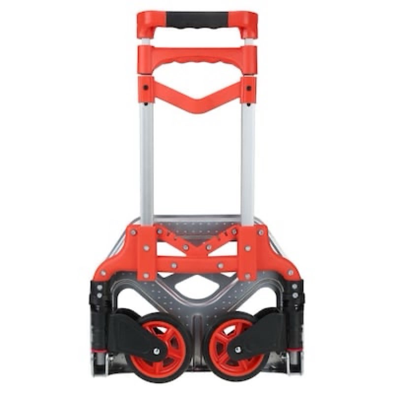 Project Source 150-lb Capacity 2 -Wheel Red Aluminum Folding hand truck