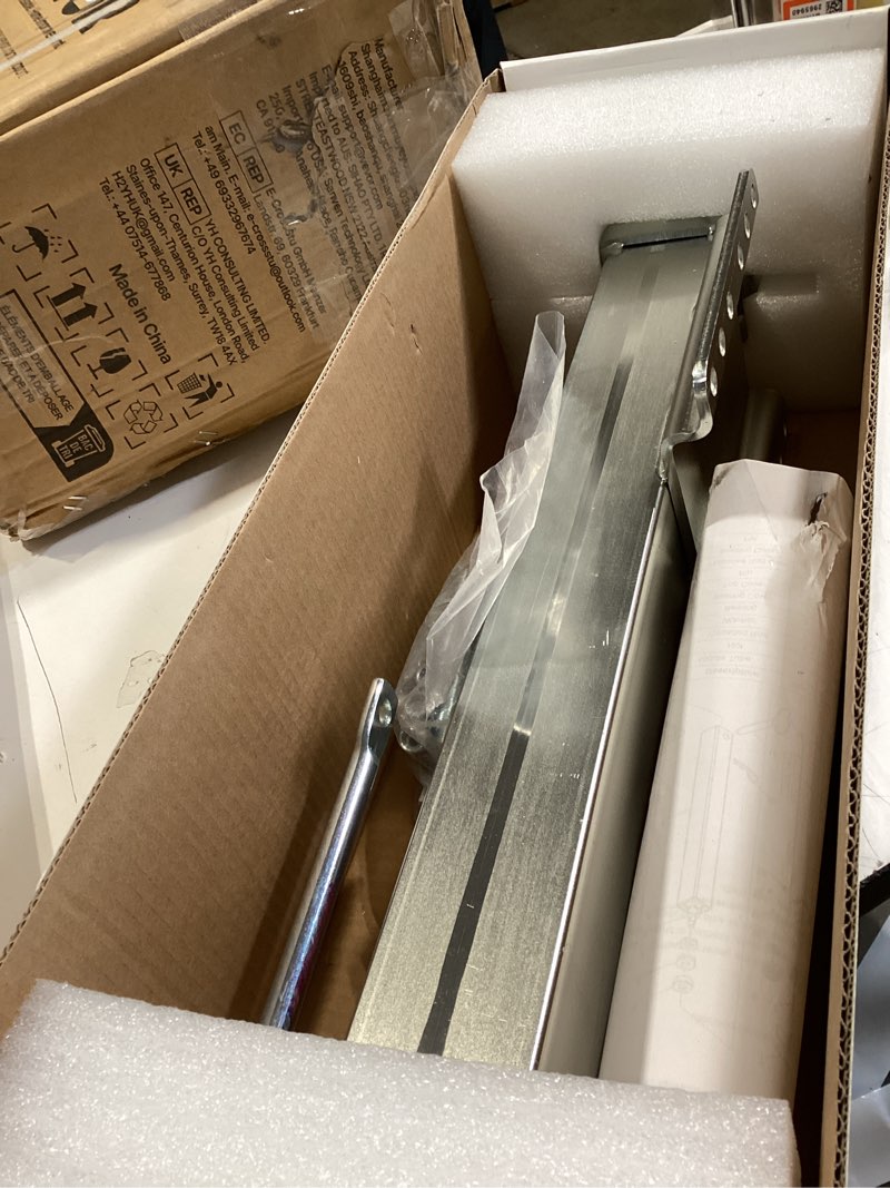Condition photo showing Good Condition for fzzd 8000 lbs heavy duty trailer jack, 28.6" vertical travel, adjustable drop leg, for utility trailers, yacht trailers, boat trailer jack… silver-8000 lbs