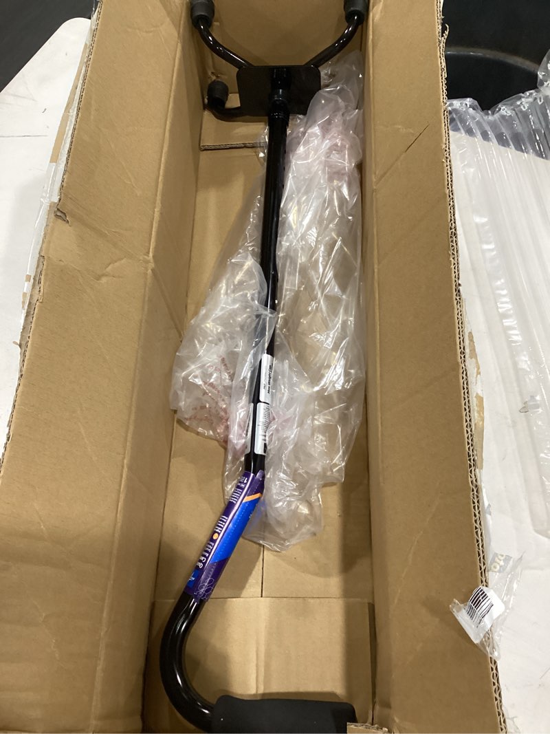 Condition photo showing Good Condition for medline aluminum quad cane with small base for balance, knee injuries, leg surgery recovery & mobility, portable, lightweight walking aid for seniors & adults