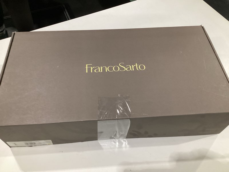 Condition photo showing As Is for Franco Sarto womens KatherineKnee High Boot 5.5 Silver Metallic