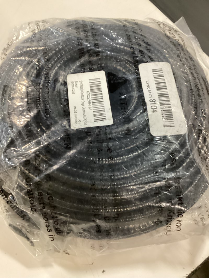 Condition photo showing As Is for syoauto 65ft(20m) door edge guard black car door edge guards door edge protector for cars rubber auto door trim u shape build in metal sheet no need adhesive easy to cut door guards for most cars black 65ft