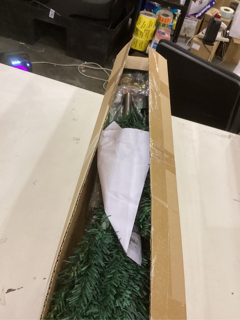 Condition photo showing New/Like New for Lunmon 44 pcs 4ft half christmas tree indoor party decoration