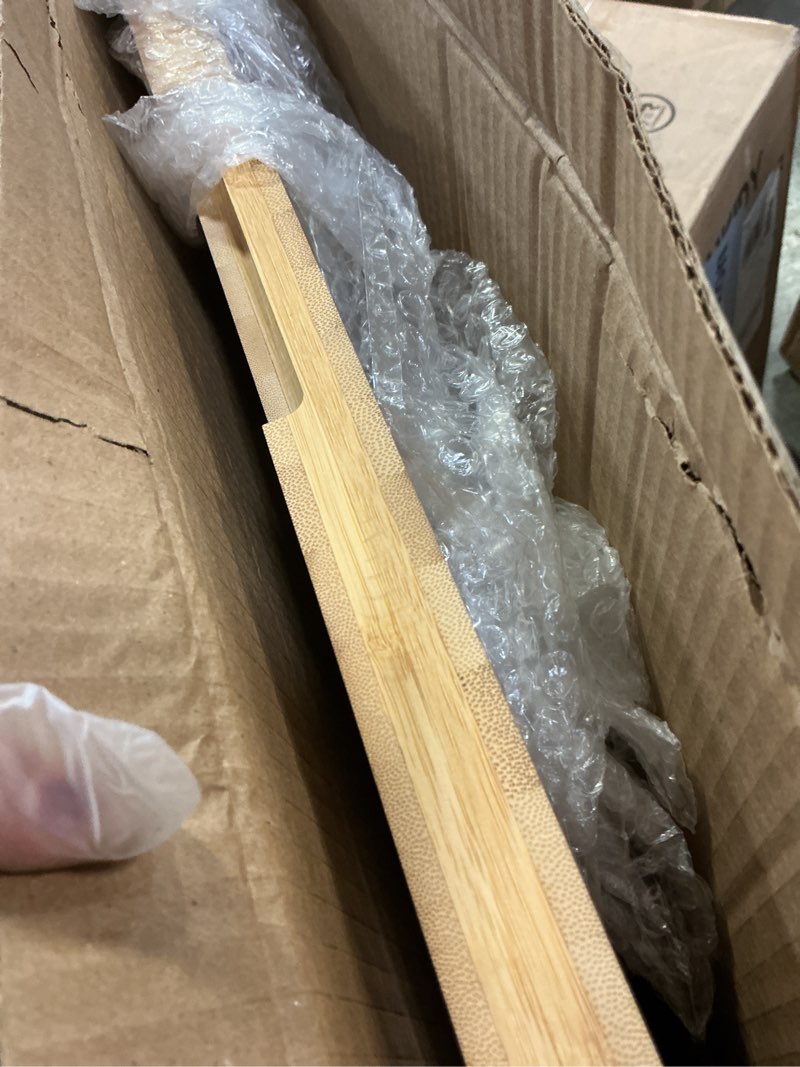 Condition photo showing Good Condition for 36 x 24 Extra Large Cutting Board, Bamboo Cutting Boards for Kitchen with Juice Groove and Handles Kitchen Chopping Board for Meat Cheese board Heavy Duty Serving Tray, 5XL, Empune 36"L x 24"W