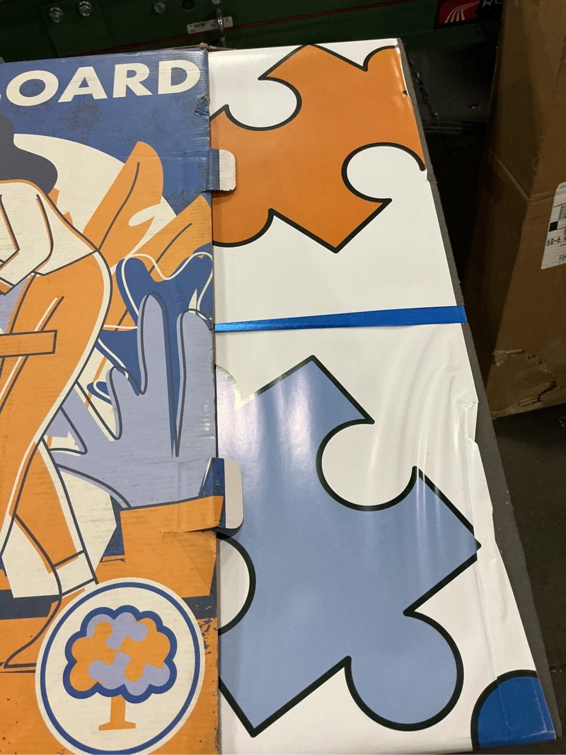 Condition photo showing As Is for the grippy jigsaw puzzle board by the puzzled tree – 1500 piece 34.2" x 25" patent pending fabric, 4 angle back support tilt puzzling non-slip surface, premium large jigsaw puzzle table adults