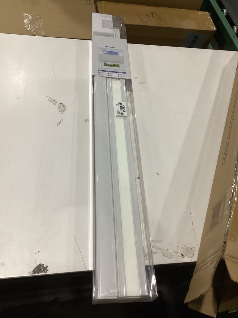 Condition photo showing New/Like New for Allesin Top Down Bottom Up Cellular Shades,Blackout Blinds Noise Reduction, Cordless Cellular Shades Room Darkening Honeycomb Blinds, Light Filtering (White,33"x64") White-light Filtering 33"W x 64"H