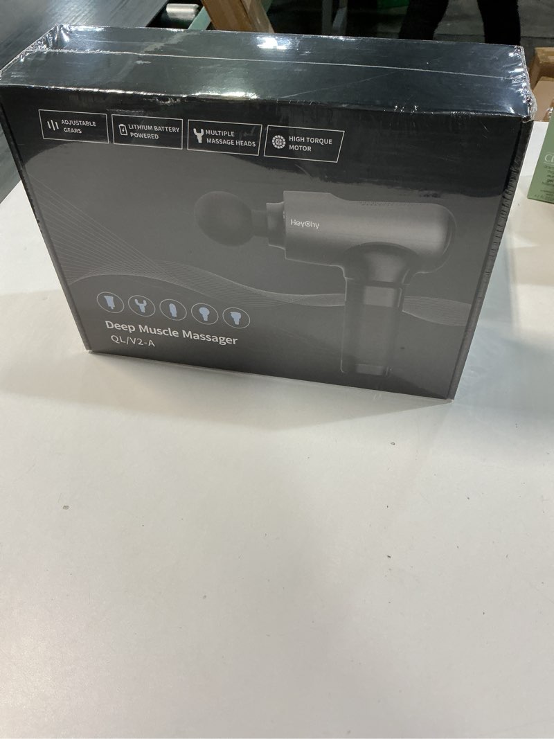 Condition photo showing New/Like New for Massage Gun Deep Tissue with Heat Head, Handheld Muscle Back Massager with Carry Case, Portable Percussion Massager Gun with 6 Replacements for Athletes Pain Relief