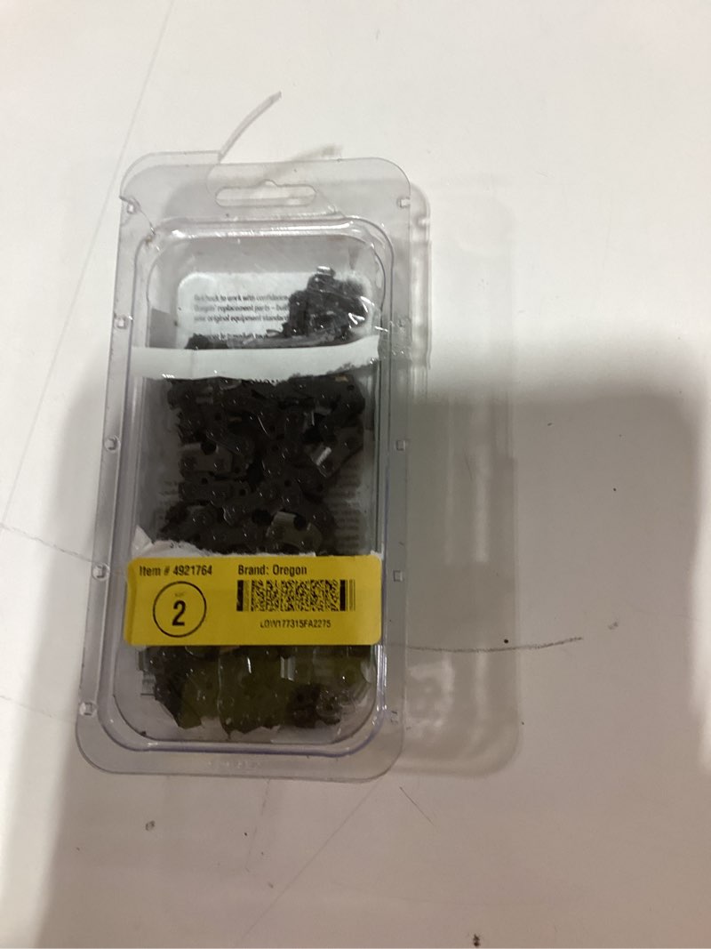 Condition photo showing As Is for oregon s56 56 link replacement chainsaw chain for 16-in , 0.05-in gauge , 3/8-in pitch