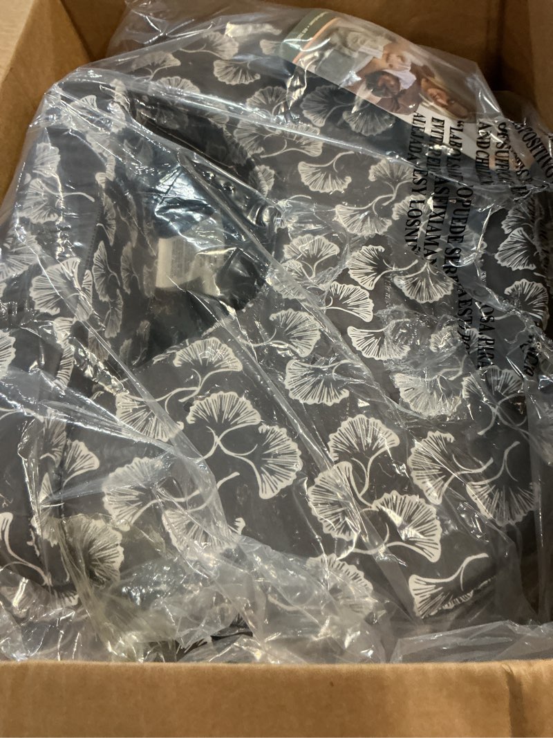Condition photo showing New/Like New for My Brest Friend Original Nursing Pillow Enhanced Ergonomics Essential Breastfeeding Pillow Support For Mom & Baby W/ Convenient Side Pocket, Double Straps & Slipcover, Grey Flowing Fans Grey Flowing Fans Original