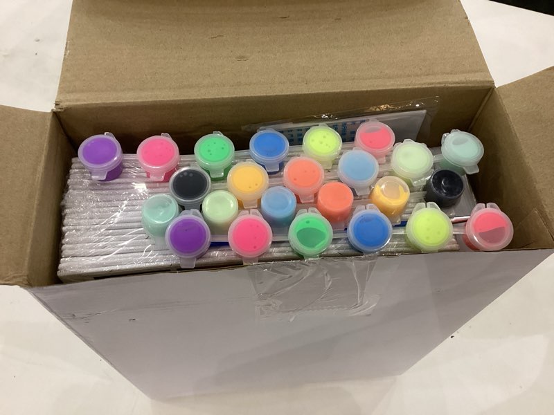 Zhanmai 20 Pack Pre Drawn Canvas for Painting Glow in Dark Paint Kit Pre Printed Canvases for Sip an