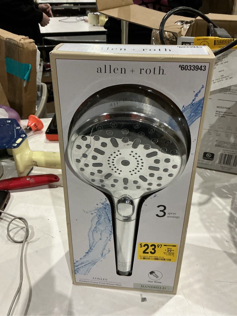 Condition photo showing As Is for besaquo shower head,10 functions high pressure shower head with handheld, built-in pause mode & 2 power wash, non-clogging nozzles high flow hand held shower head, leakproof 6.5ft hose&metal bracket