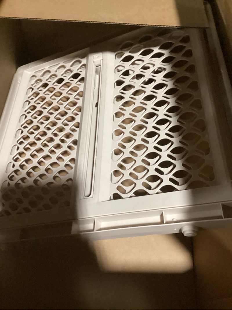 Condition photo showing As Is for Toddleroo by North States - Supergate Ergo Baby Gate: Plastic Baby Gate for Stairs & Doorways - Adjustable Indoor Safety Gate - Made in USA - 26 to 42 Inches Wide - 26 Inches Tall - Sand