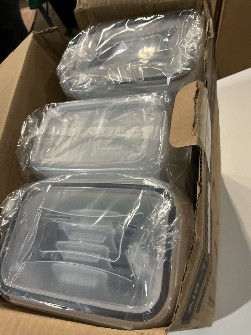 Condition photo showing Good Condition for praki airtight food storage containers set with lids - 24 pcs, bpa free kitchen and pantry organization, plastic leak-proof canisters for cereal flour & sugar - labels & marker black