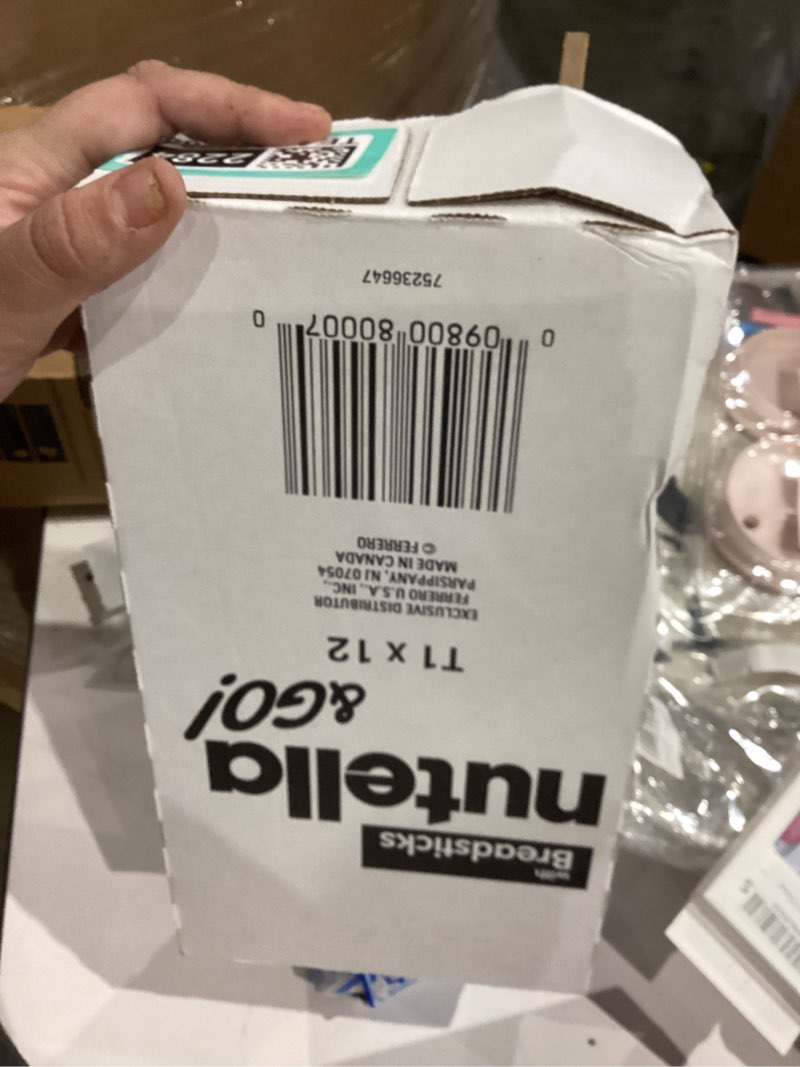 Condition photo showing New/Like New for Nutella & GO! Chocolate Hazelnut Spread with Cocoa + Breadsticks, 12 Snack Packs, 1.8 oz Each Other 1.8 Ounce (Pack of 12)