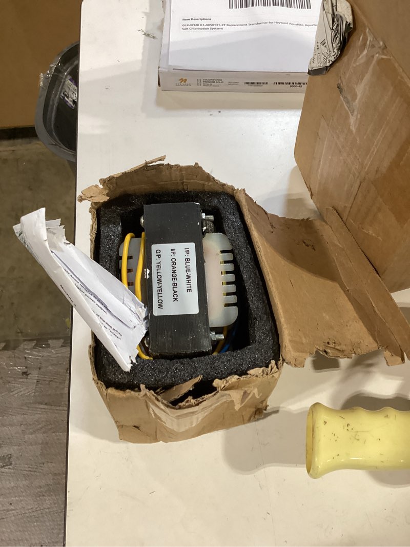 Condition photo showing As Is for 24v power transformers input120v-ac tooutput 24v-ac transformer center tapped ct 12v-0v-12v 30w replacement fits24v transformer, compatibleirrigation, lawn sprinkler, controller for most models