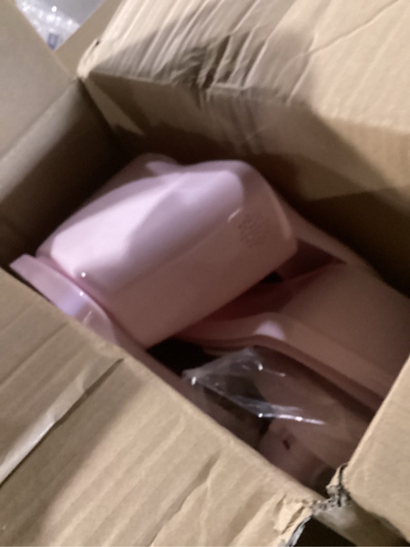 Condition photo showing Good Condition for ingenuity my size potty pro in pink, infant potty training toilet, lifelike flushing sound, for ages 18 months, up to 50 pounds