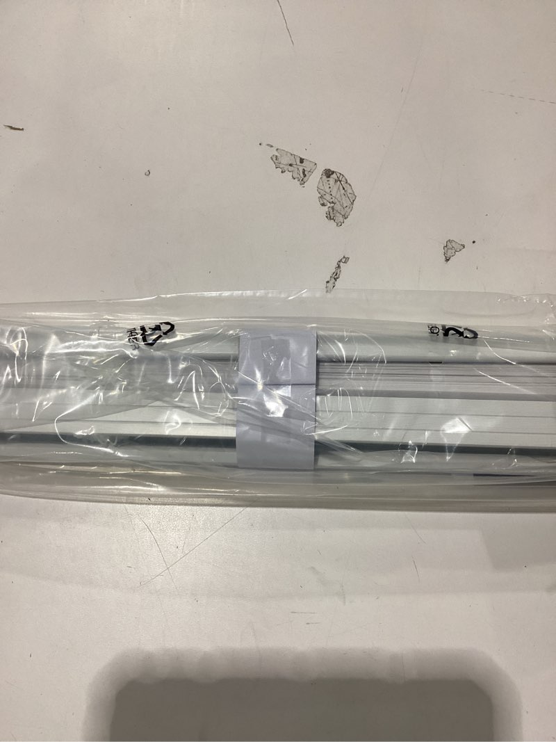 Condition photo showing New/Like New for 1" Cordless Mini Blinds 23" W x 36" H, White Vinyl Blinds, Horizontal Light Filtering Blinds, Window Blinds for Indoor Windows, Office, Kitchen, Bathroom and Living Room. 23"W x 36"H
