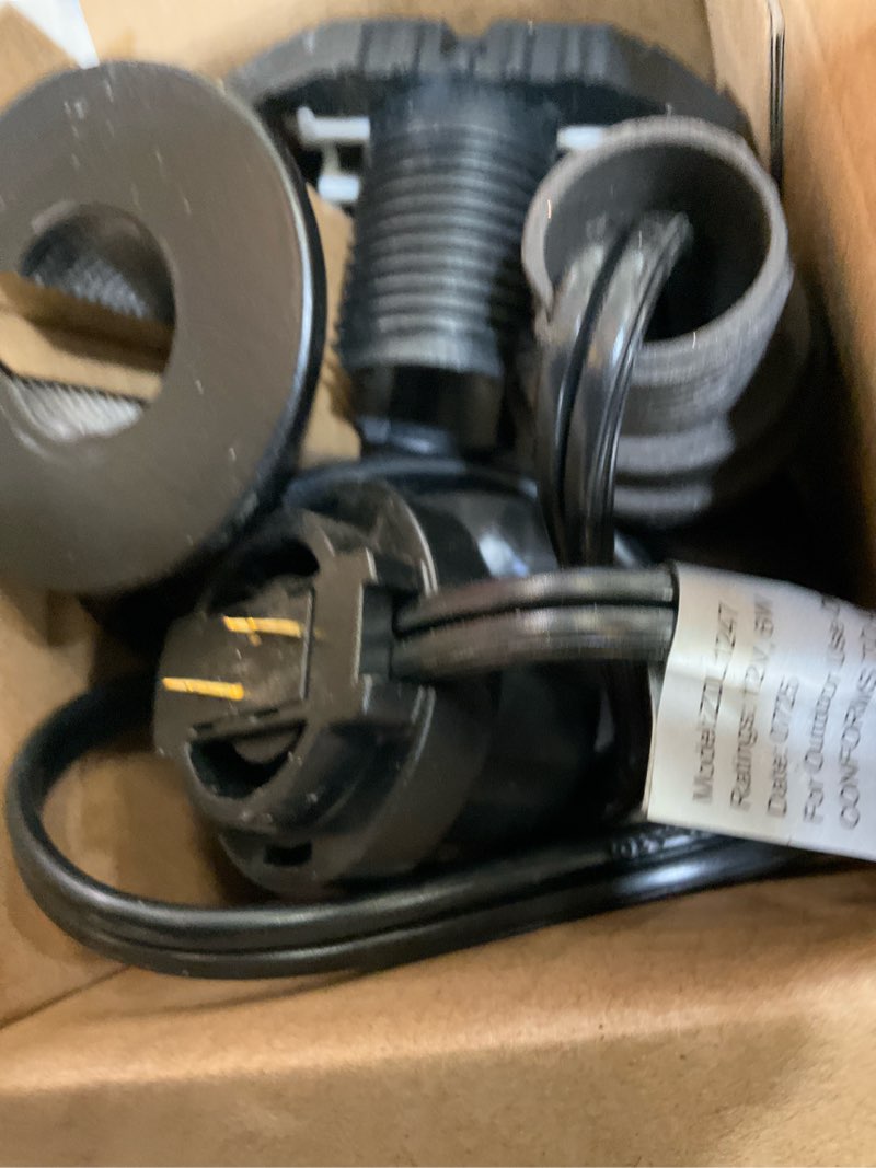 Condition photo showing As Is for harbor breeze 350 -lumens 4 -watt bronze low voltage warm white hardwired led spot light item #6607679 | model #zdl1247