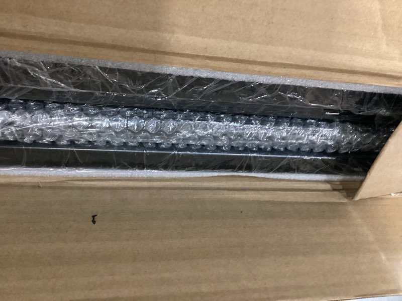 Condition photo showing New/Like New for 40" l x 16" w x 18" h metal large rectangular planter - long planter box for outdoor patio/porch planter boxes outdoor modern design for plants, flowers, garden,spliced flower pot (black)