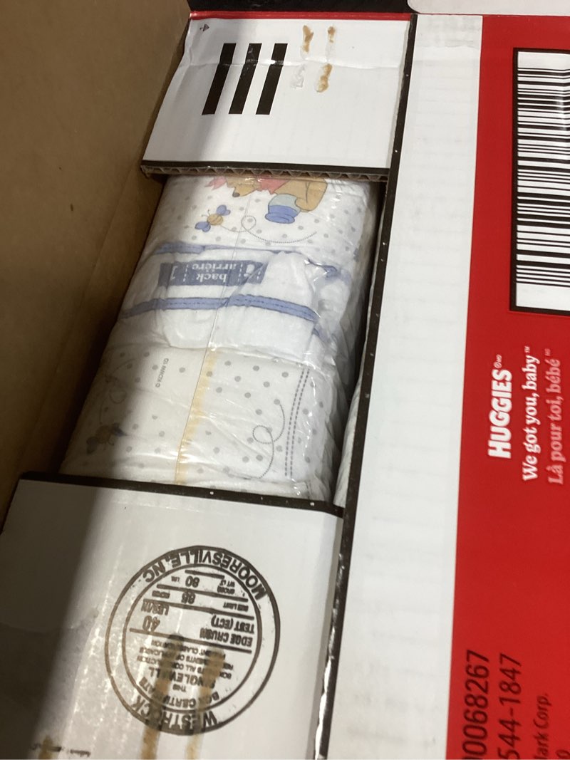 Condition photo showing New/Like New for huggies size 1 diapers, little snugglers baby diapers, size 1 (8-14 lbs), 96 count, packaging may vary size 1 96