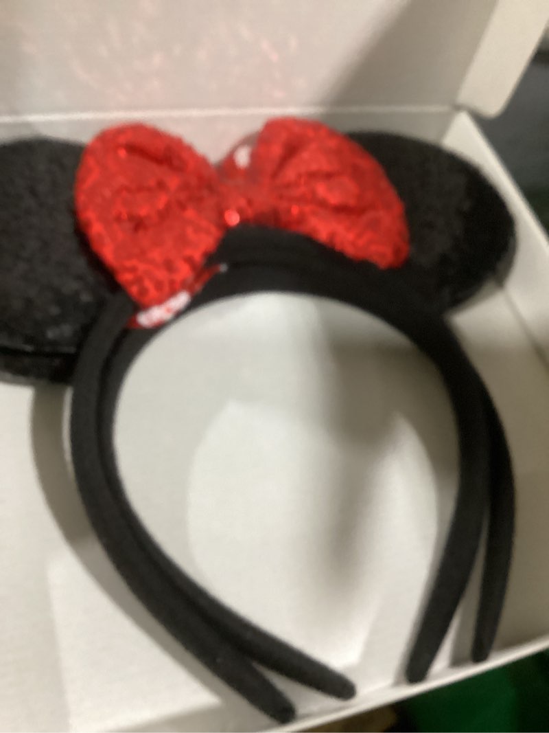 Condition photo showing Good Condition for Twineek 2 Pcs Red Mouse Ears Sequin Headbands,Shiny Bows Headbands, A Perfect Addition to Your Trip Essentials Accessories for Women Grils Princess Decoration Costume Cosplay