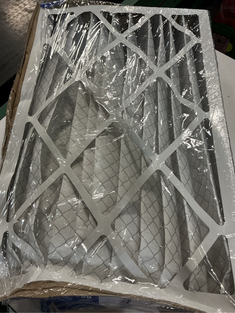 Condition photo showing As Is for bestair 2pk 16" x 25" x 5" carrier/bryant replacement air furnace filter merv 13: 5 inch electrostatic, epa certified