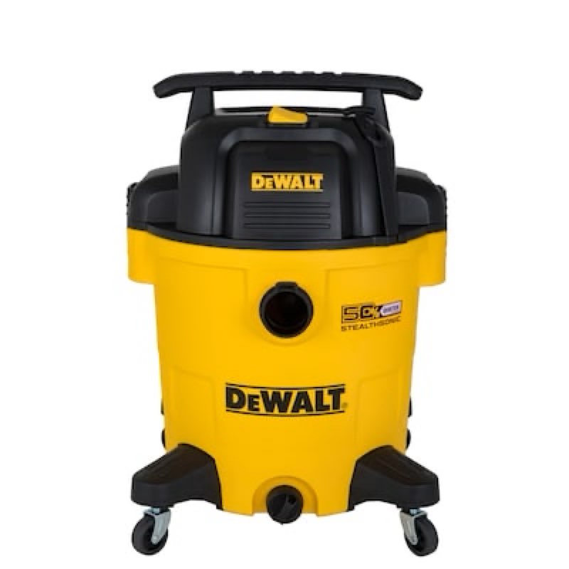 dewalt stealthsonic quiet 12-gallon 5.5 hp corded wet/dry shop vacuum with accessories
