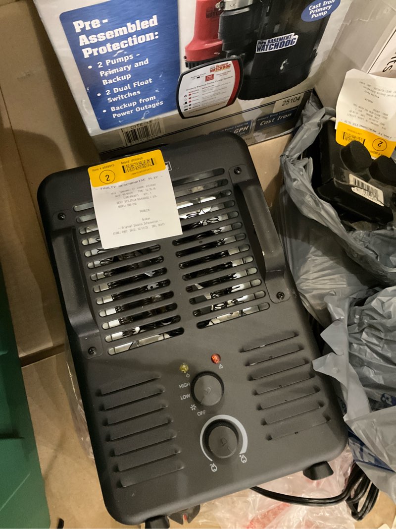 utility fan heater