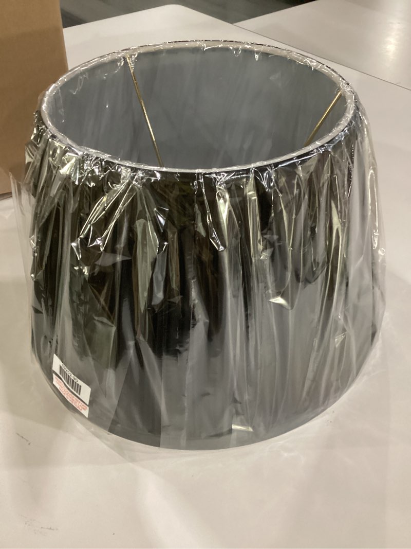 Condition photo showing Good Condition for similar to item pleated black lamp shade for arc/arched table lamp/floor lamps replacement spider lampshade-black 5.9\"top x 16.5\"bottom x 11\"high 16.5in black