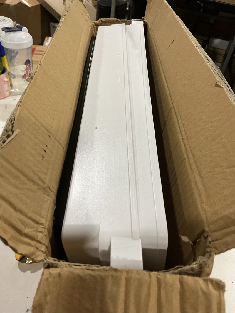Condition photo showing Good Condition for 2 pack pull out cabinet organizers expandable (13''-19''), plastic slide out drawers for kitchen, bathroom, pantry, under sink storage, pull out drawers fixed with adhesive nano film (white) white 20.8"d x 13"~19"w(2pack)
