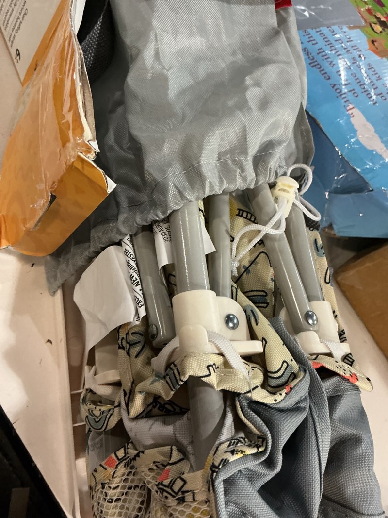 Condition photo showing Good Condition for nuby pop-up booster seat with removable tray - 6+ months - portable booster seat for floor for indoor/outdoor use - 3-point safety adjustable straps - summer travel essentials - safari