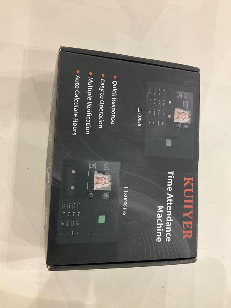 KUIIYER 4 in 1 Employee Time Clocks for Small Business (Face + Fingerprint + Palm Print + PIN) Emplo